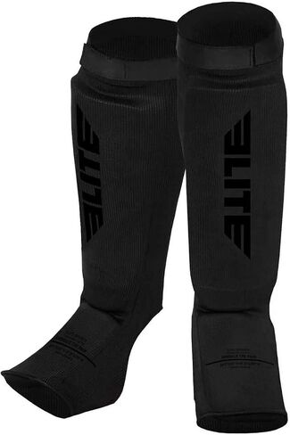Muay Thai MMA Kickboxing shin Guards, Elite Sports Instep Guard Sparring Protective Leg shin Kick Pads for Adults in Kuwait