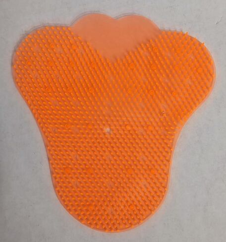 Men's Deodorizing Bathroom Urinal Screens Mats Stay Scented for Up to 30 Day Anti-Splash Mats Filters Debris Fits Most Urinal Brands at Restaurant Offices (Pack of 1, Orange) in Saudi Arabia