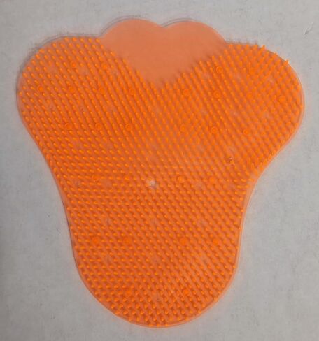 Men's Deodorizing Bathroom Urinal Screens Mats Stay Scented for Up to 30 Day Anti-Splash Mats Filters Debris Fits Most Urinal Brands at Restaurant Offices (Pack of 1, Orange) in Saudi Arabia