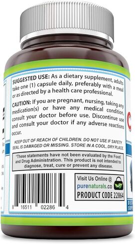 Pure Naturals - Citicoline Dietary Supplement - 250 Milligrams - 120 Capsules - Supports Brain Health - Promotes Better Memory and Focus in Saudi Arabia