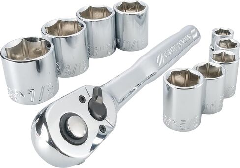 CRAFTSMAN Mechanics Tool Set, Metric, 3/8 Inch Drive, 10 Piece (CMMT34564) in Kuwait