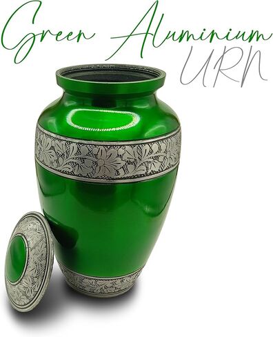 جرة حرق الجثث للرماد البشري - جرة جنازة مصنوعة يدويًا - جرة بأسعار معقولة للرماد - جرة كبيرة مع حقيبة تذكار، الجرار التذكارية المثالية لرماد البالغين - الجرار الزخرفية الجميلة in Kuwait