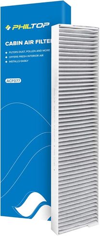 PHILTOP Cabin Air Filter, Replacement for CF10103 528i 530i 535i 535xi 525i 528xi 530xi 645Ci 650i 550i 545i 525xi M5 M6, Premium ACF085 Cabin Filter with Activated Carbon Filter Up Dust Pollen Odor in Kuwait