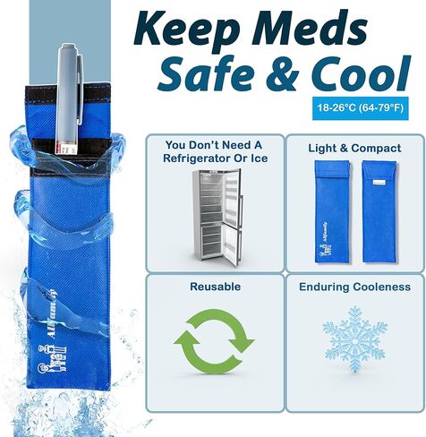 4ALLFAMILY Chiller Room Temperature 1 Insulin Pen Cooling Pack in Saudi Arabia