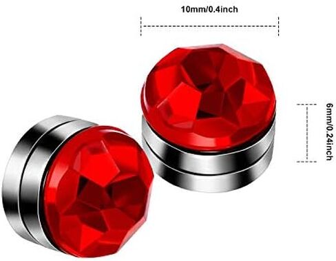Boao 12 Pieces Wine Charms Stemless Glasses Markers Colorful Crystal Magnetic Drink Markers Wine Glass Charm Identifiers for Champagne Flutes Cocktails Drinks Bar Party Wine Martinis Glass in Saudi Arabia