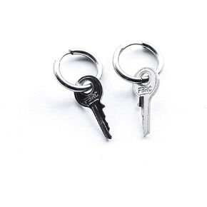 Fabric of the Universe Stainless Steel Dangle Pendant Earrings