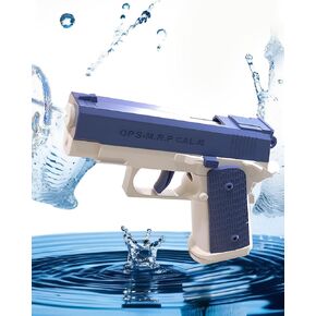 Water Guns Pool Toys for Kids, Battery-free squirt gun, Ideal Summer Toys for Boys Girls and Toddlers, Perfect for Pool and Outdoor Water Fighting (Blue)