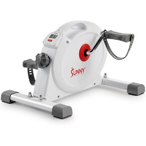 Sunny Health & Fitness Under Desk Smart Mini Pedal Exerciser, Dual Function Exercise Cycle Bike with Low Profile Design - SF-B023005DGY