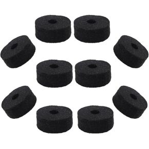 Cheerock Pack of 10 Round Soft Grey Cymbal Stand Felt Washer, Drum Felts Replacement, Enhance Your Drum Kit Sound and Protect Your Cymbals