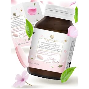 Diamond Grains Moleculogy Gluta Pheo Mela Dietary Supplements 30 Tablets / 1 Bottle - an Antioxidant Packed Cocktail of Gluta Exilir with Mix of Vitamin Perfection to Improve Your Daily Energy