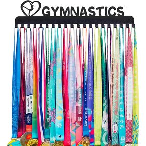 Goutoports Medal Holder Display Hanger - She Believed She Could She Did - Personalized Medal Wall Hanger for Sport Race Runner Sturdy Black Steel Metal Over 60 Medals Easy to Install