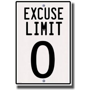Excuse Limit 0 - NEW Classroom Motivational Poster