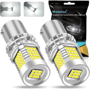 UPXSXT 2 قطعة 1157 1157 p21/5w BAY15D LED لمبة للضوء الذيل أبيض، CANBUS خالية من الأخطاء ضد فرط فلاش 2016 89SMD 4000LM مصابيح كهربائية بديلة للسيارات لأضواء الجري أثناء النهار in Kuwait