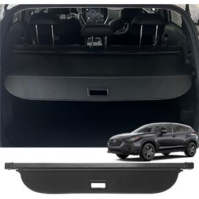 Retractable Cargo Cover for 2024 Subaru Crosstrek, Rear Trunk Cover Compatible with Subaru Crosstrek 2024 Security Shielding Shade No Gap Car Accessory Black, Carbon Fiber