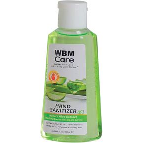 WBM Care Hand Sanitizer With Natural Aloe Extract,Skin Nourishing,2.1 Fluid Ounce,8617