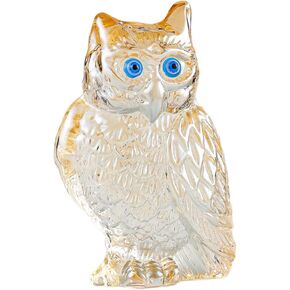 Crystal Gold Owl Collectible Figurines, Birthday Christmas Cute Owl Gifts for Women Children Crystal Owl Paperweight Decor for Home Office
