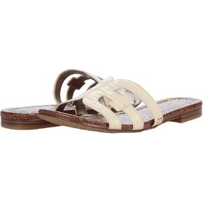 Sam Edelman Women's Bay Slide Sandal, Jute Metallic Leather, 7.5 Medium US
