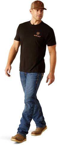 ARIAT mens Mns Western Vertical Flag Ss Tshrt Mhthr Shirt in Kuwait