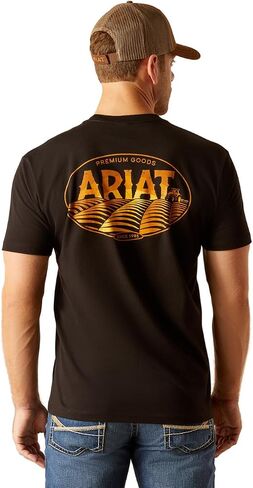 ARIAT mens Mns Western Vertical Flag Ss Tshrt Mhthr Shirt in Kuwait