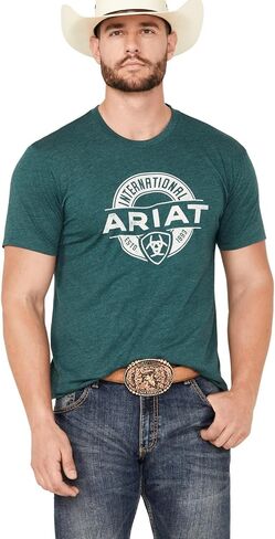 ARIAT mens Mns Western Vertical Flag Ss Tshrt Mhthr Shirt in Kuwait