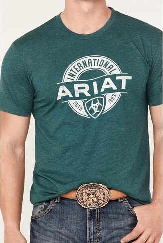 ARIAT mens Mns Western Vertical Flag Ss Tshrt Mhthr Shirt in Kuwait