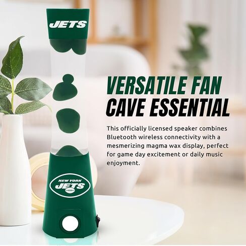 مصباح Magma Team 2 في 1 من Sporticulture مع مكبر صوت بلوتوث مدمج - مصباح Magma Team مقاس 16.5 بوصة NFL مع اتصال منفذ قياسي ومصباح 30 واط (مضمن) - Baltimore Ravens in Kuwait