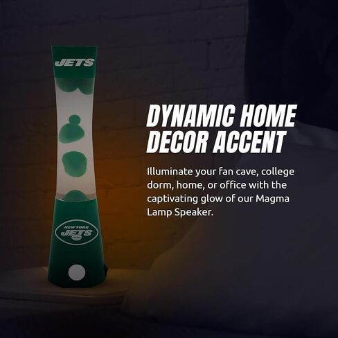 مصباح Magma Team 2 في 1 من Sporticulture مع مكبر صوت بلوتوث مدمج - مصباح Magma Team مقاس 16.5 بوصة NFL مع اتصال منفذ قياسي ومصباح 30 واط (مضمن) - Baltimore Ravens in Kuwait