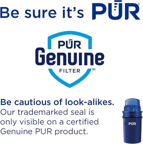 PUR PLUS 30-Cup Water Filter Dispenser with 1 Lead-Reducing PUR PLUS Filter, Dishwasher Safe, Powerful Filtration, Large Capacity with Slim, Space-Saving Design, White (DS1811Z) in Saudi Arabia