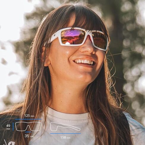 TOREGE Sports Polarized Sunglasses for Men Women Flexible Frame Cycling Running Driving Fishing Mountaineering TR24 in Kuwait