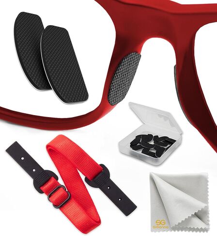 Eyeglass Nose Pads Anti Slip - Silicone Sunglass Pads for Glasses Anti Slip - Eye Glasses Nose Bridge - Sunglasses Nose Guards for Glasses - 6 Pairs (1 mm x 7mm x 16mm) in Kuwait