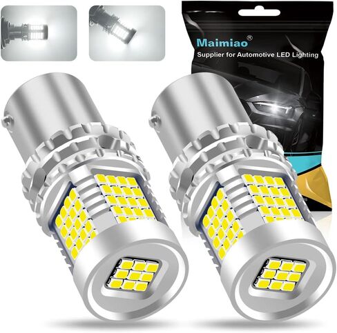 UPXSXT 2 قطعة 1157 1157 p21/5w BAY15D LED لمبة للضوء الذيل أبيض، CANBUS خالية من الأخطاء ضد فرط فلاش 2016 89SMD 4000LM مصابيح كهربائية بديلة للسيارات لأضواء الجري أثناء النهار in Saudi Arabia