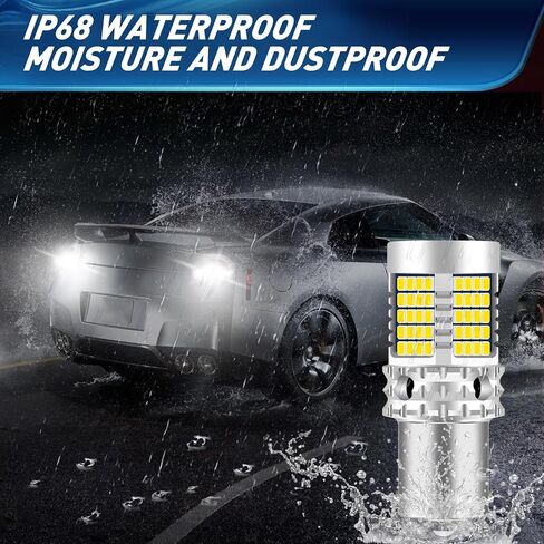 UPXSXT 2 قطعة 1157 1157 p21/5w BAY15D LED لمبة للضوء الذيل أبيض، CANBUS خالية من الأخطاء ضد فرط فلاش 2016 89SMD 4000LM مصابيح كهربائية بديلة للسيارات لأضواء الجري أثناء النهار in Saudi Arabia