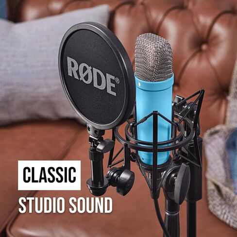 RØDE NT1 Signature Series Condenser Microphone with SM6 Shockmount and Pop Filter - Black in Saudi Arabia