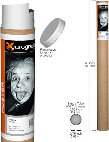 ملصق لسان أينشتاين من EuroGraphics، مقاس 36 × 24 بوصة in Kuwait