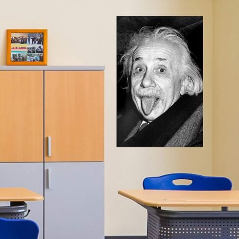 ملصق لسان أينشتاين من EuroGraphics، مقاس 36 × 24 بوصة in Kuwait