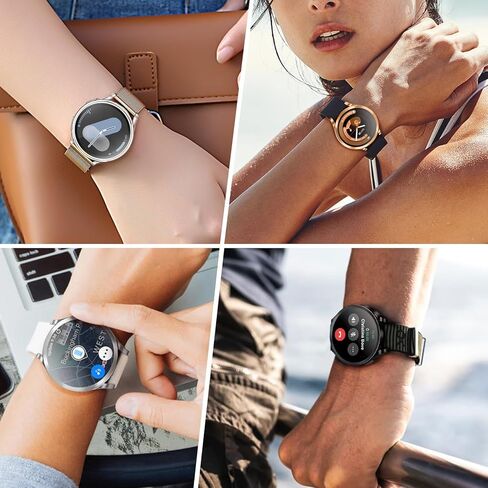 Fintie 4 Pack Cases Compatible with Samsung Galaxy Watch 8 40mm 2025, Premium Soft TPU Screen Protector All-Around Protective Bumper Shell Cover, Black/Silver/Rose Gold/Clear in Kuwait