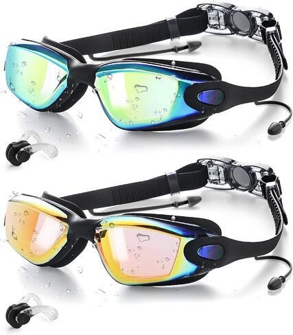 Victoper Swim Goggles 2 Pack, Anti Fog&UV Swimming Goggles for Audlt, No Leaking Swim Glasses for Men Women Youth in Saudi Arabia