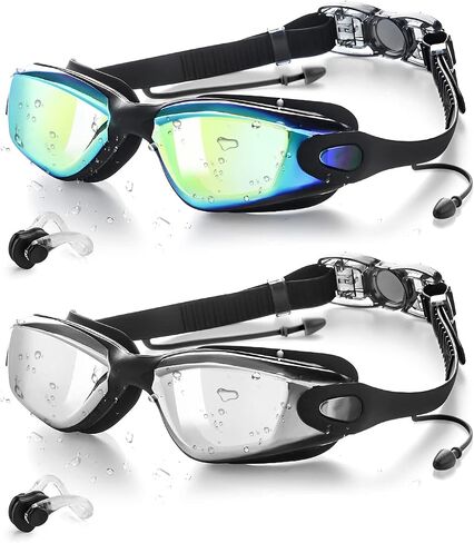 Victoper Swim Goggles 2 Pack, Anti Fog&UV Swimming Goggles for Audlt, No Leaking Swim Glasses for Men Women Youth in Saudi Arabia