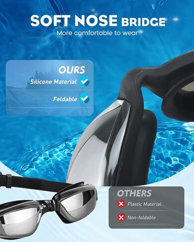 Victoper Swim Goggles 2 Pack, Anti Fog&UV Swimming Goggles for Audlt, No Leaking Swim Glasses for Men Women Youth in Saudi Arabia
