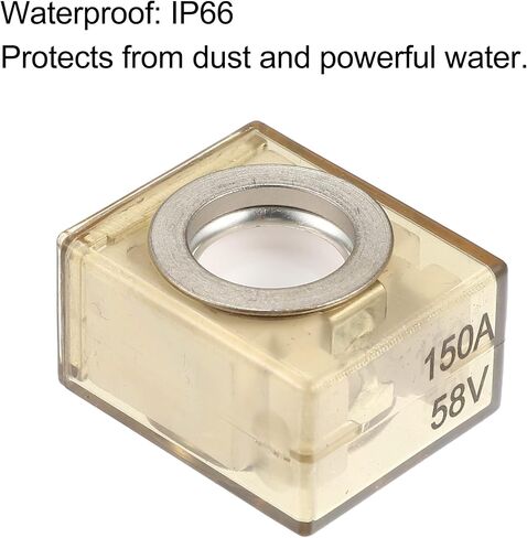 X AUTOHAUX Waterproof 150A Marine Rated Battery Fuse Terminal Fuse Only 58V DC Maximum in Saudi Arabia