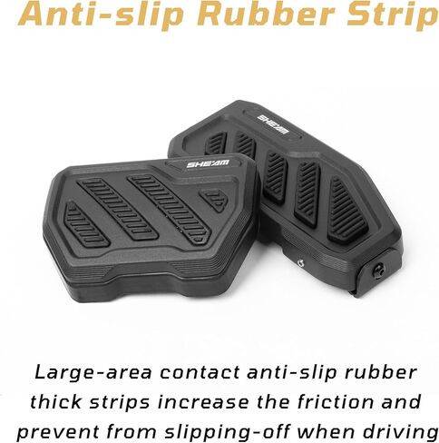 وسادة مسند للقدمين بدواسة ميتة - لوحة ركلة على الجانب الأيسر سميكة مضادة للانزلاق متوافقة مع 2007-2023 Jeep Wrangler JK JL JLU 4xe Gladiator JT قابلة للتعديل بدون حفر باللون الأسود in Kuwait
