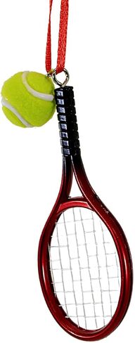 Kurt Adler D0552 Tennis Racket With Ball Christmas Ornament in Saudi Arabia