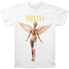 Nirvana unisex adult Nirvana in Utero T-shirt, Asphalt, Large T Shirt, Asphalt, Large US