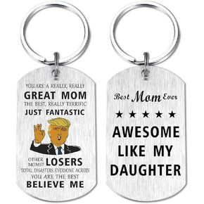 Mom Birthday Gifts - Best Mom Ever Gifts, I Love You Mom Keychain, Mom Gifts, Christmas Gifts for Mom