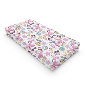 Boho Surfing Summer Beach Changing Pad Covers for Boy Girl 32''x16'' Coconut Tree Surfboard Bus Tropical Floral Leaves Wave Fitted Changing Table Sheets Soft Baby Change Table Mats (Pink, one size)