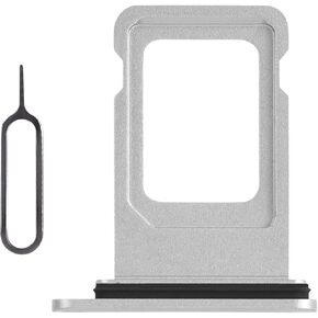 Risidamoy for iPhone XR Black SIM Card Tray Holder Replacement Single SIM Version for iPhoneXR Card Slot with Waterproof Rubber Ring Repair Fix Kit Card Removal Tool for A1984 A2105 A2106 A2107 A2108