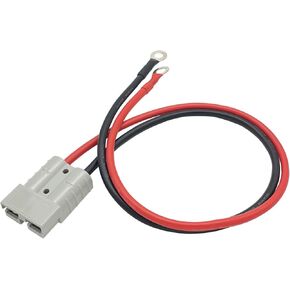 JooFn Electric Forklift Charging Plug 10AWG Battery Connect Cable with Quick Connector 50A 600V and O Ring for Battery Cars, Sightseeing Cars, Tractors, Motors (Pack of 2)