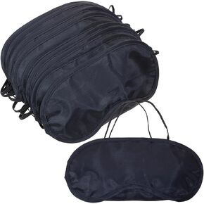 Tupalizy Black Sleep Mask Blindfolds Eye Cover with Nose Pad and Adjustable Strap for Halloween Christmas Birthday Party Game Women Men Travel Gift DIY Craft Decorate (20)