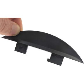 1 inch Rainbow River Fins for Surf and SUP compatible with FCS 25mm curved nub to slide over rocks and reef Black