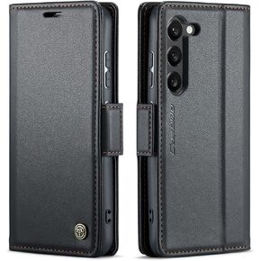 متوافق مع حافظة محفظة Samsung Galaxy S24 مع حامل بطاقات RFID، حافظة هاتف جلدية قابلة للطي بمسند لهاتف Samsung Galaxy S24 مقاس 6.2 بوصة (أخضر)